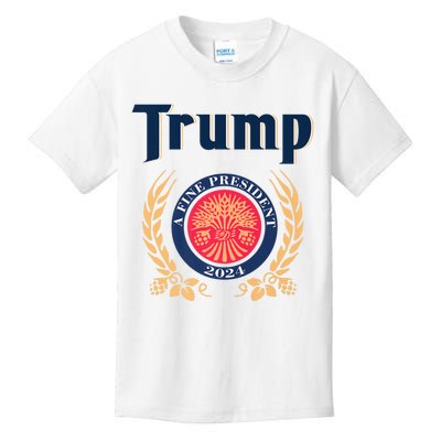 Trump A Fine President 2024 Kids T-Shirt