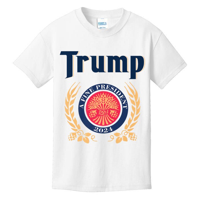 Trump A Fine President 2024 Kids T-Shirt