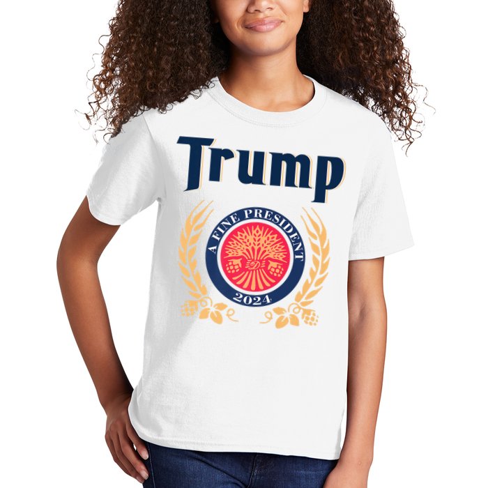 Trump A Fine President 2024 Kids T-Shirt