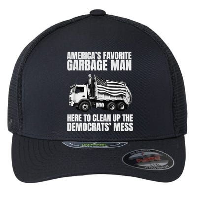 Trump AmericaS Favorite Garbage Man Trash Truck Photo Maga Flexfit Unipanel Trucker Cap