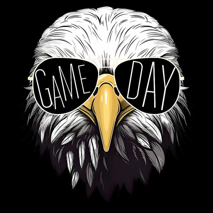 Touchdown American Football Game Day Thanksgiving Bald Eagle Youth Performance Sprint T-Shirt