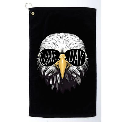 Touchdown American Football Game Day Thanksgiving Bald Eagle Golf Towel