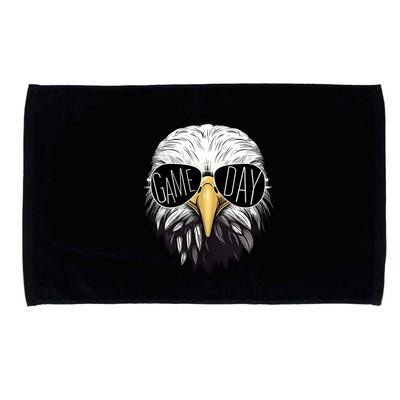 Touchdown American Football Game Day Thanksgiving Bald Eagle Microfiber Hand Towel