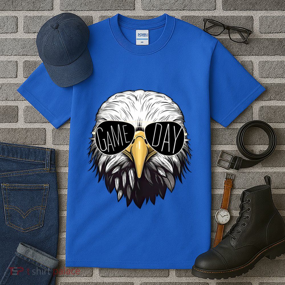 Touchdown American Football Game Day Thanksgiving Bald Eagle Tall T-Shirt