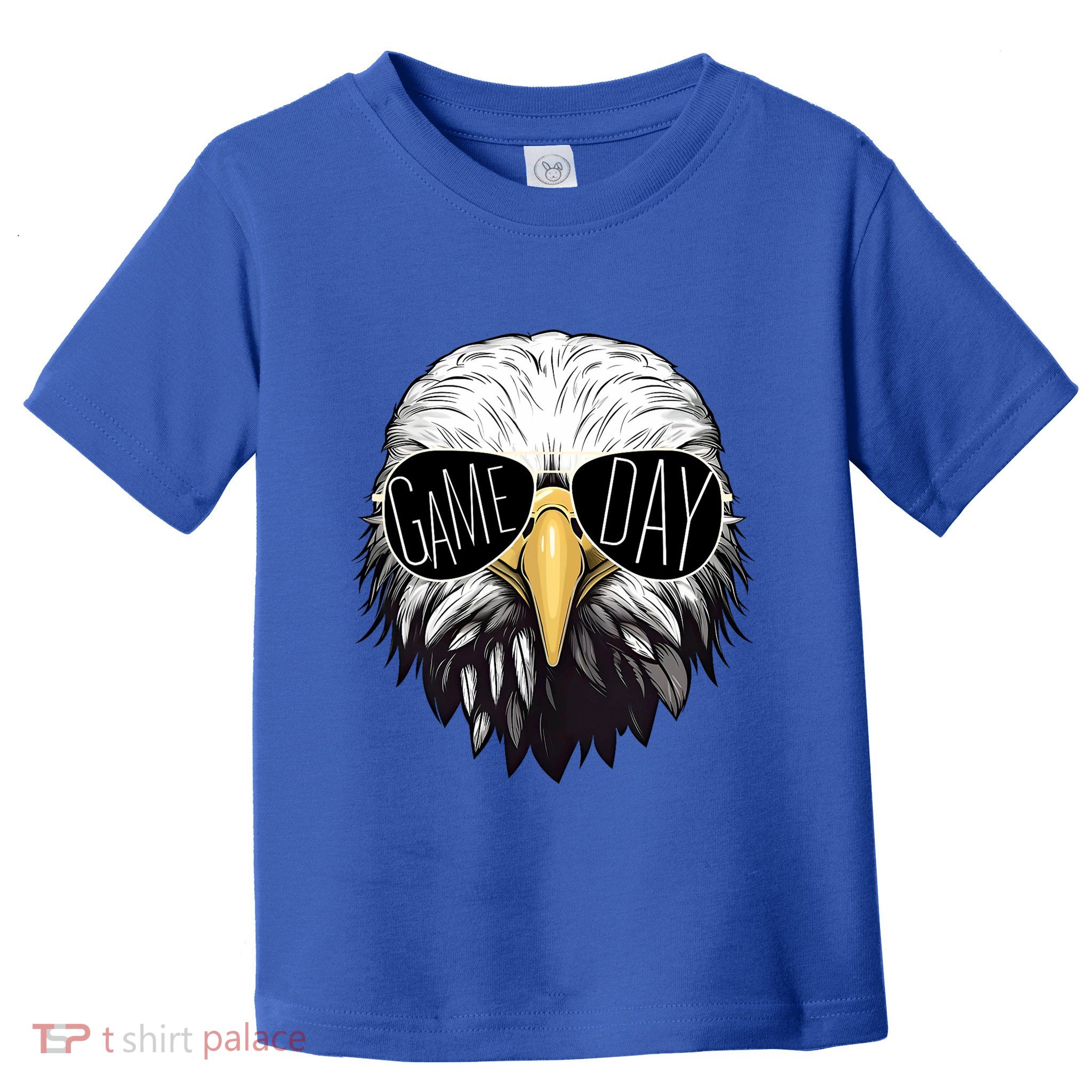 Touchdown American Football Game Day Thanksgiving Bald Eagle Toddler T-Shirt