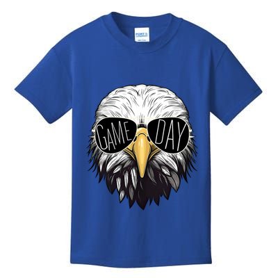 Touchdown American Football Game Day Thanksgiving Bald Eagle Kids T-Shirt