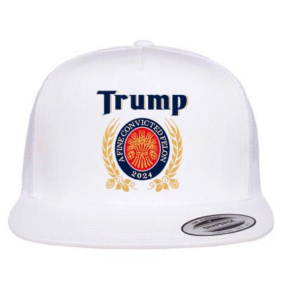 Trump A Fine Convicted Felon 2024 Funny Pro Trump President Flat Bill Trucker Hat