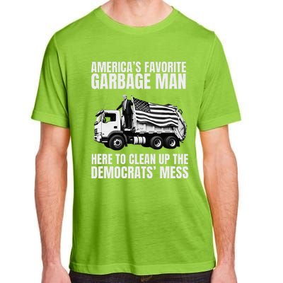 Trump AmericaS Favorite Garbage Man Trash Truck Photo Maga Adult ChromaSoft Performance T-Shirt