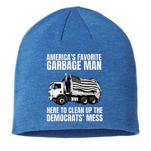 Trump AmericaS Favorite Garbage Man Trash Truck Photo Maga Sustainable Beanie