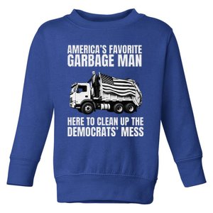 Trump AmericaS Favorite Garbage Man Trash Truck Photo Maga Toddler Sweatshirt