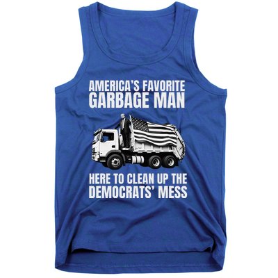 Trump AmericaS Favorite Garbage Man Trash Truck Photo Maga Tank Top