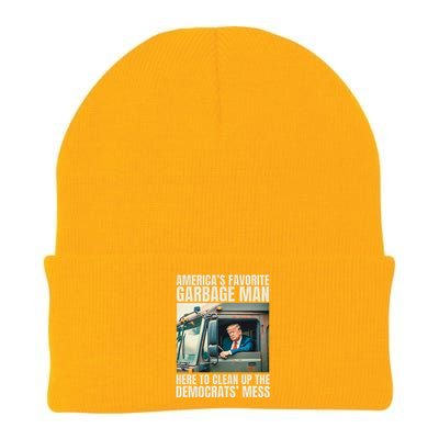 Trump AmericaS Favorite Garbage Man Trump In Trash Truck Knit Cap Winter Beanie