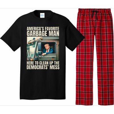 Trump AmericaS Favorite Garbage Man Trump In Trash Truck Pajama Set