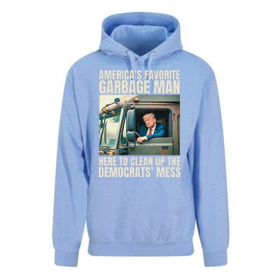 Trump AmericaS Favorite Garbage Man Trump In Trash Truck Unisex Surf Hoodie