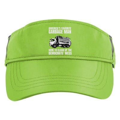 Trump AmericaS Favorite Garbage Man Trash Truck Photo Maga Adult Drive Performance Visor