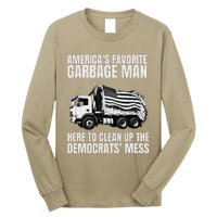 Trump AmericaS Favorite Garbage Man Trash Truck Photo Maga Long Sleeve Shirt