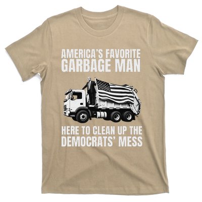 Trump AmericaS Favorite Garbage Man Trash Truck Photo Maga T-Shirt