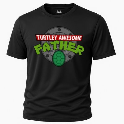 Turtley Awesome Father Awesome Fathers Day Performance Shirt