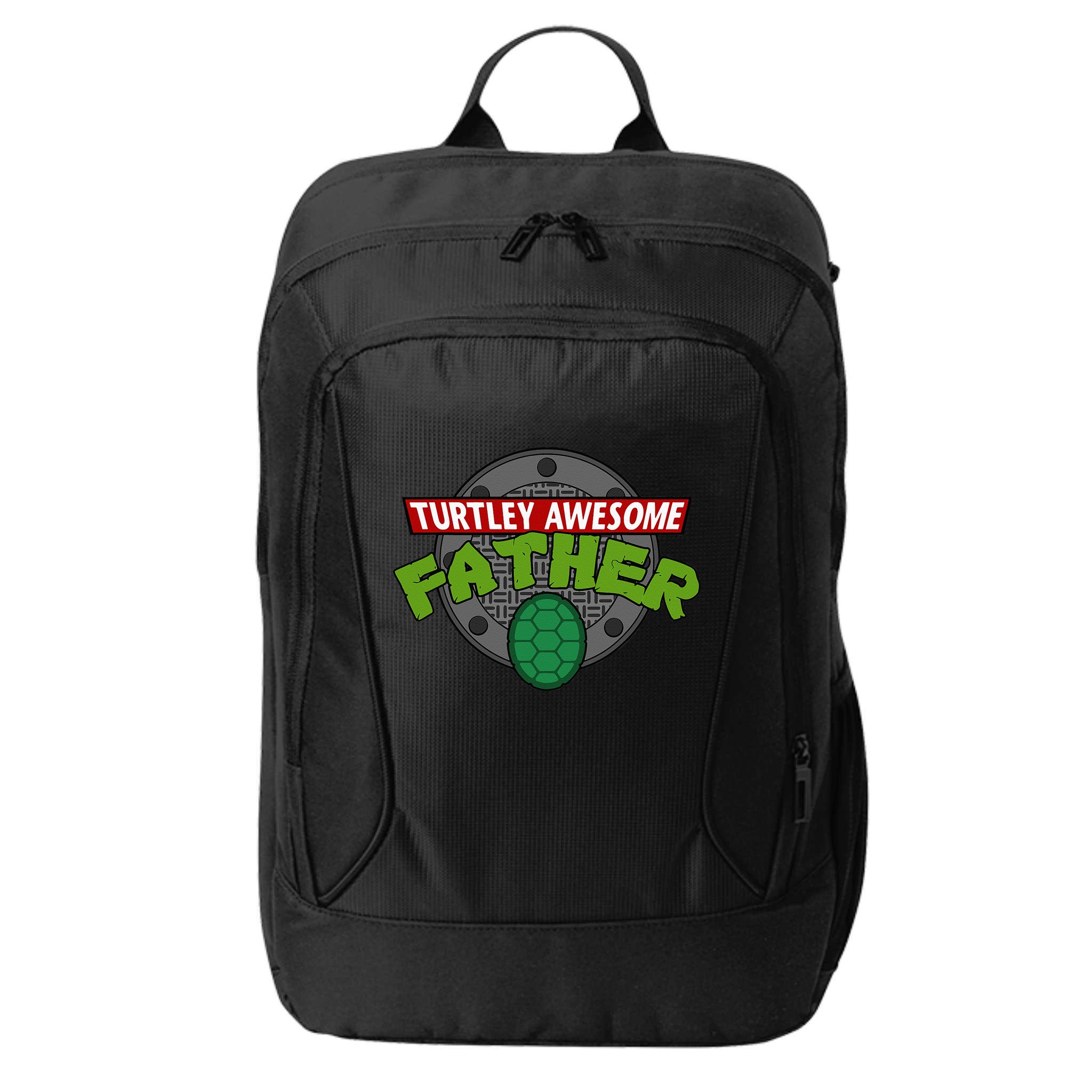 Turtley Awesome Father Awesome Fathers Day City Backpack