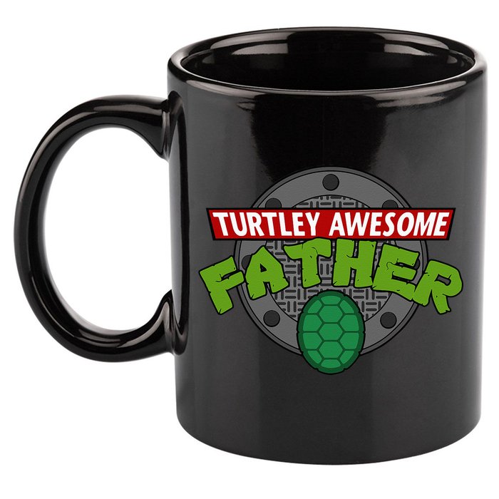 Turtley Awesome Father Awesome Fathers Day 11oz C Handle Ceramic Mug