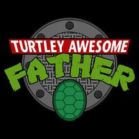 Turtley Awesome Father Awesome Fathers Day Flatbill Hat