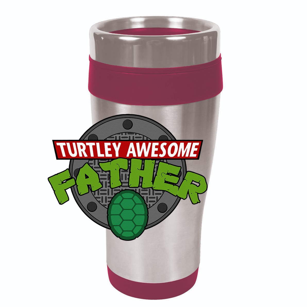 Turtley Awesome Father Awesome Fathers Day 12oz Stainless Steel Coffee Mug