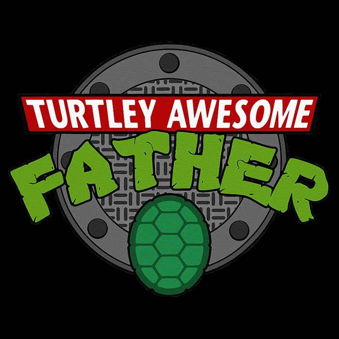 Turtley Awesome Father Awesome Fathers Day Short Acrylic Beanie