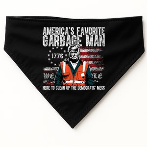 Trump AmericaS Favorite Garbage Man Trump In Trash Truck USA-Made Doggie Bandana