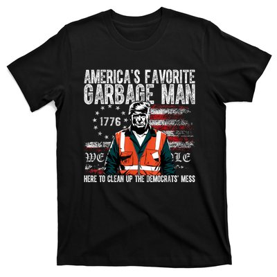 Trump AmericaS Favorite Garbage Man Trump In Trash Truck T-Shirt