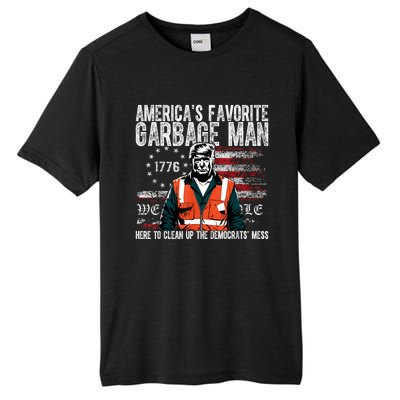 Trump AmericaS Favorite Garbage Man Trump In Trash Truck Tall Fusion ChromaSoft Performance T-Shirt