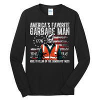 Trump AmericaS Favorite Garbage Man Trump In Trash Truck Tall Long Sleeve T-Shirt