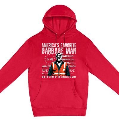 Trump AmericaS Favorite Garbage Man Trump In Trash Truck Premium Pullover Hoodie