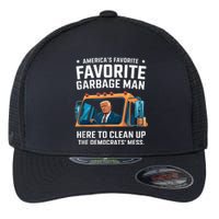 Trump AmericaS Favorite Garbage Man Trump In Trash Truck Flexfit Unipanel Trucker Cap