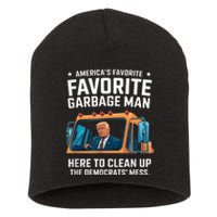 Trump AmericaS Favorite Garbage Man Trump In Trash Truck Short Acrylic Beanie