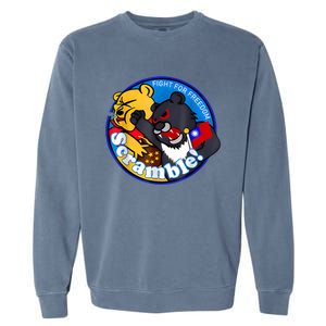 Taiwan Air Force Badge Blue Garment-Dyed Sweatshirt