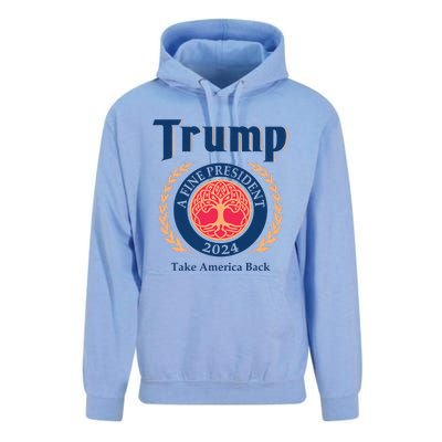 Trump A Fine President 2024 Take America Back Unisex Surf Hoodie