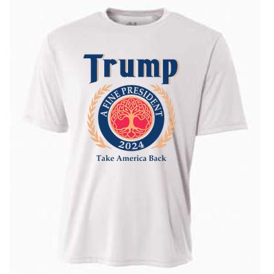 Trump A Fine President 2024 Take America Back Cooling Performance Crew T-Shirt