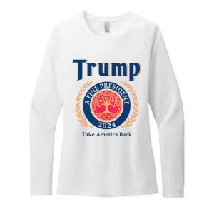 Trump A Fine President 2024 Take America Back Womens CVC Long Sleeve Shirt