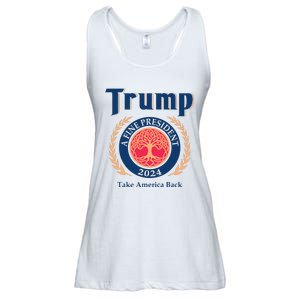 Trump A Fine President 2024 Take America Back Ladies Essential Flowy Tank