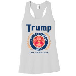 Trump A Fine President 2024 Take America Back Women's Racerback Tank