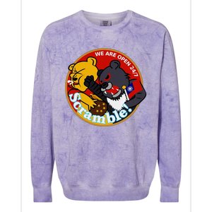 Taiwan Air Force Badge Red Colorblast Crewneck Sweatshirt