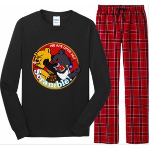 Taiwan Air Force Badge Red Long Sleeve Pajama Set