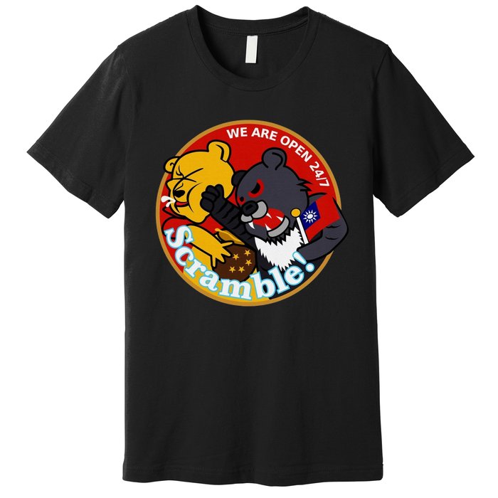 Taiwan Air Force Badge Red Premium T-Shirt