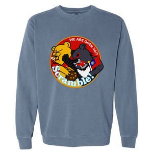 Taiwan Air Force Badge Red Garment-Dyed Sweatshirt