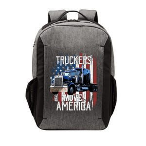 Trucker American Flag Truck Driver Gift Vector Backpack