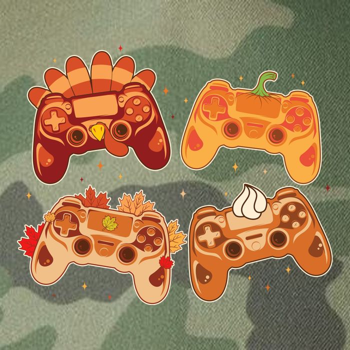 Thanksgiving Autumn Fall Video Game Controllers Legacy Tie Dye Trucker Hat