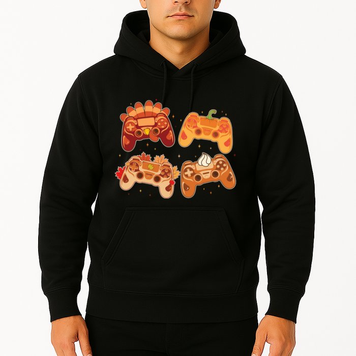 Thanksgiving Autumn Fall Video Game Controllers Hoodie