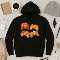 Thanksgiving Autumn Fall Video Game Controllers Hoodie