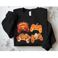 Thanksgiving Autumn Fall Video Game Controllers Sweatshirt
