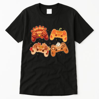 Thanksgiving Autumn Fall Video Game Controllers Tall T-Shirt